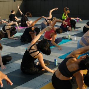 Rooftop Pilates at BluDot